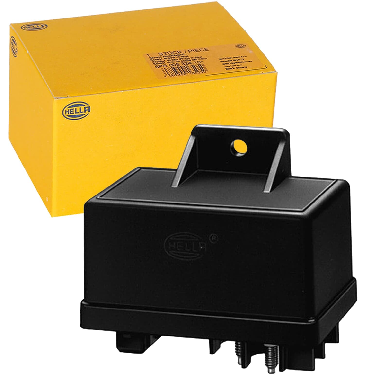 HELLA 4Rv 008 188-301 Appareil De Commande, Temps De Préchauffage - 12V - 6Pôle - Durée De Préchauffage: 8Sec. - Capable À L'Incandescence Résiduelle - Avec Captage De Température Externe | Compatible avec: CITROËN BERLINGO / BERLINGO FIRST Großraumlimous