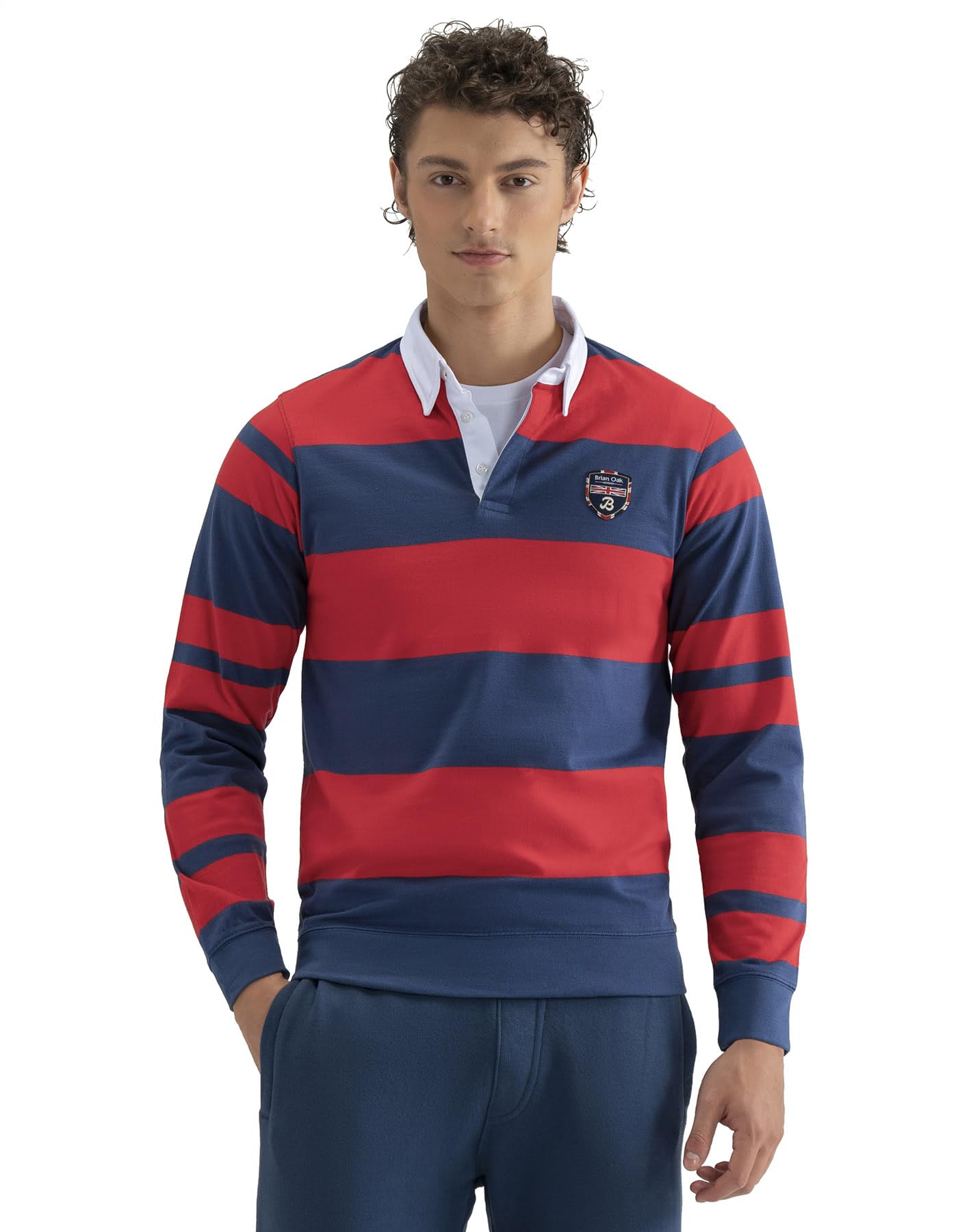 Brian Oak London - Men's Rugby Shirt - XL - Blue