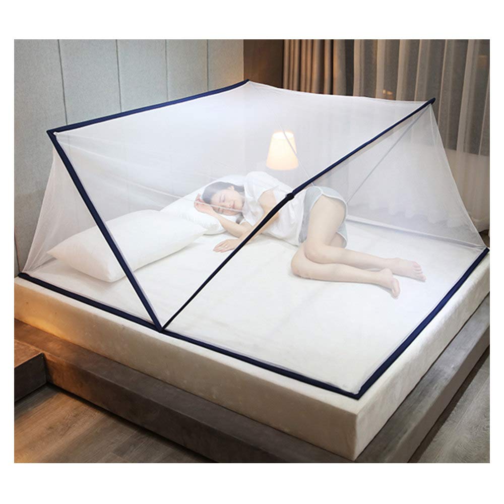 Tente Moustiquaire Pliante pour Lit Couverture Anti-Moustique pour Voyage Adulte, Moustiquaire Extérieure Pliante Portable pour La Maison Et Le Voyage,2,80 * 190 * 80cm
