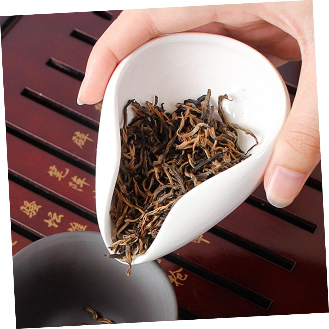 Loose Leaf Tea Holder Tea Scoops for Loose Leaf Storage Plate Spoon Scoop Tray for House