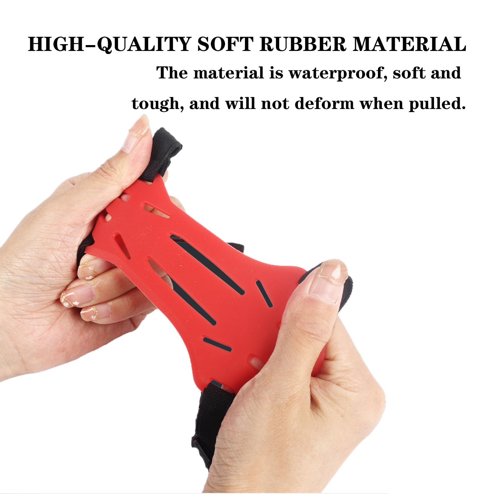 2 Pack Rubber Archery Arm Guard Youth Forearm Protector Adjustable 2 Straps Buckles for Kids & Youth Shooting Practice