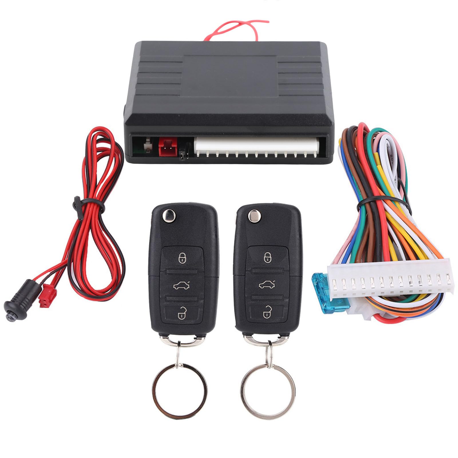 de Entrada Universal sin Llave para Coche con 2 mandos a Distancia, Kit Central Remoto para vehículo de Bloqueo automático de Puerta