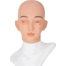 Realistic Silicone Female Full Head Mask for Cosplay & Makeup