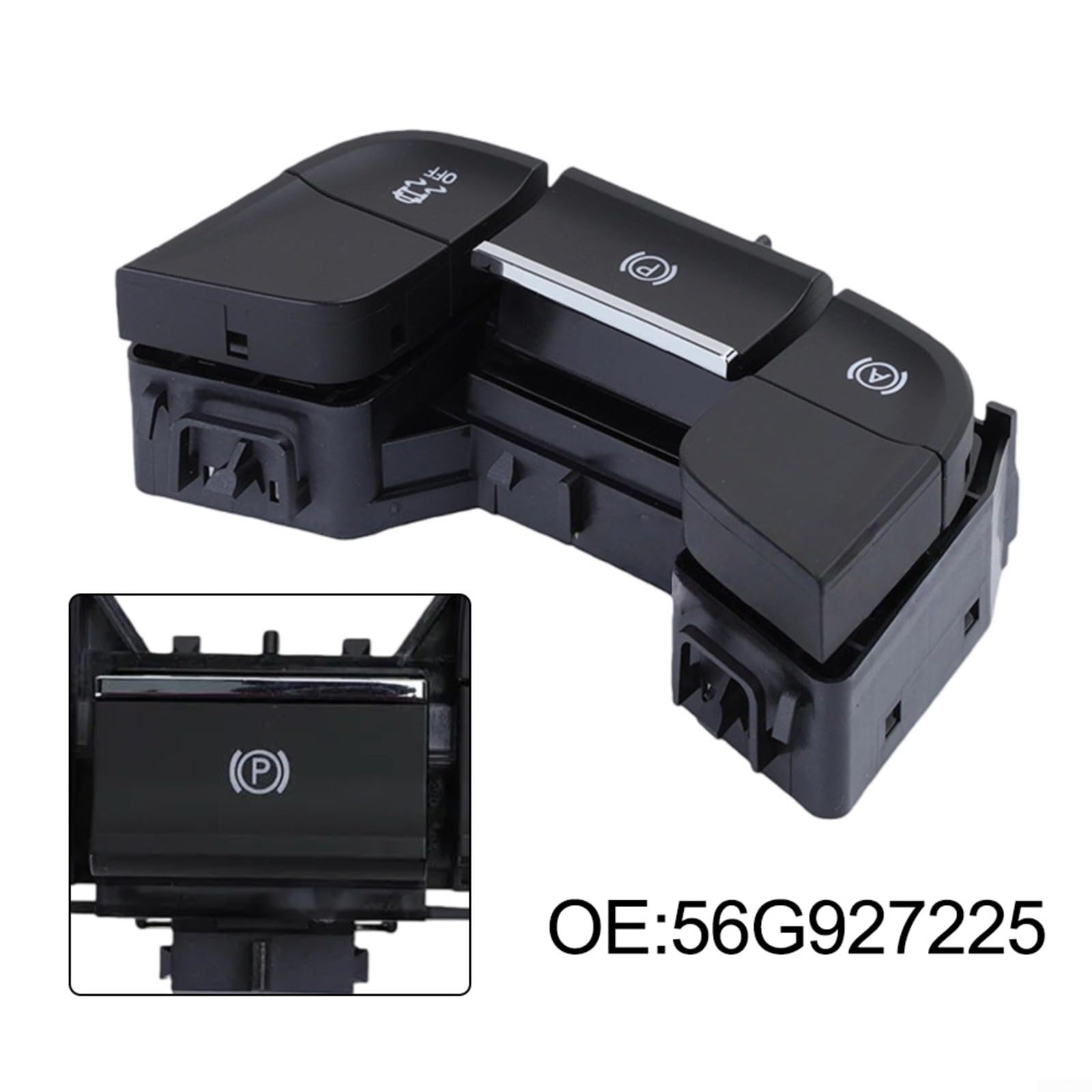 Elektronischer Handbremsen-Parkschalter für Kodiaq Für Karoq 2017-2020, OEM 56G927225 Schwarz Ersatz Bremsknopf