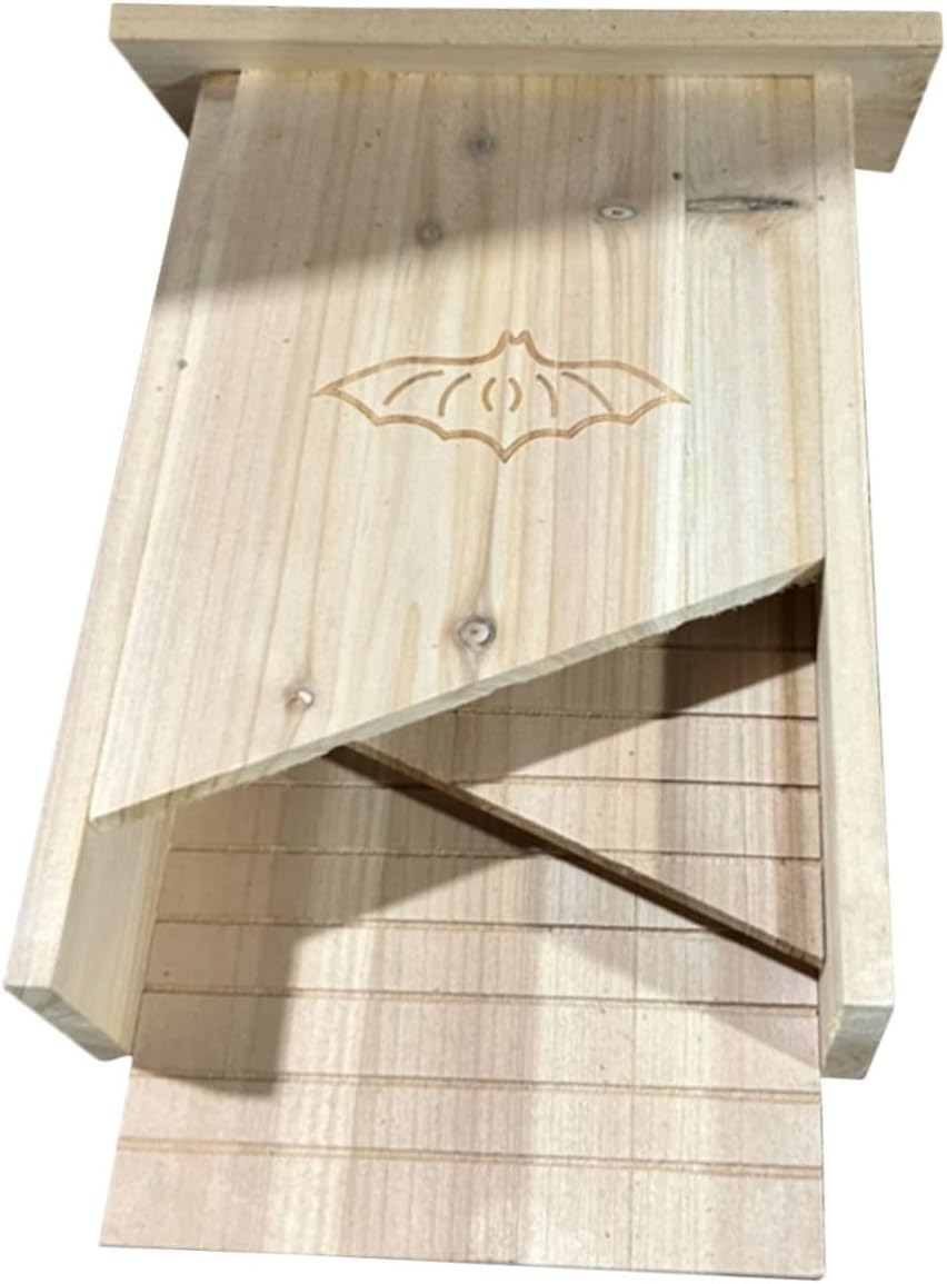Bat House Outdoor Pet Shelter for Bats Easy to Install and Maintain Lightweight Design for Courtyard and Backyard Use
