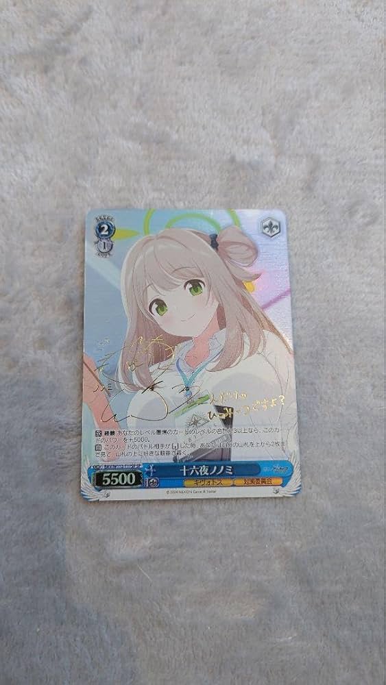 ヴァイス ブルアカ 十六夜ノノミ SP サイン Amazon.co.jp: ヴァイス ブルアカ ノノミ SP サイン : 文房具