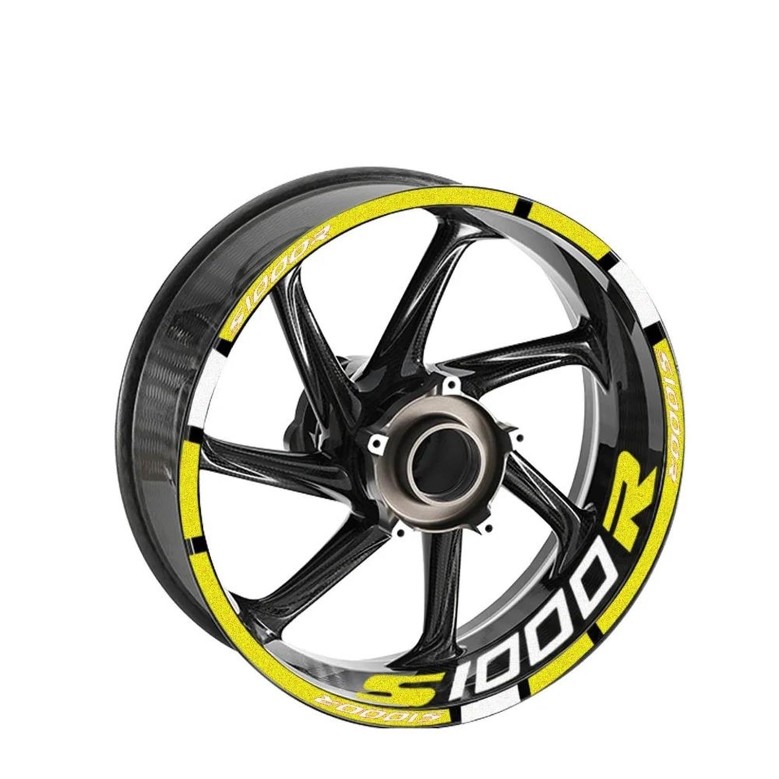 Felgenrandaufkleber Motorrad-Radnaben-Felgenaufkleber, Reflektierende Aufkleber, Dekoratives Zubehör Für S1000R S1000 R S 1000R Felgenaufkleber(Farbe 5)