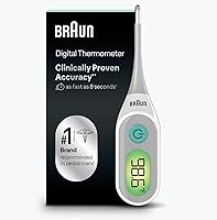 Braun Digital Thermometer: #1 Pediatrician-Recommended, Clinically Accurate Color-Coded Fever Guidance for Babies, Kids & Adults - Oral, Rectal, Underarm