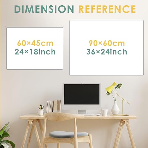 Miniatura 3 de MAKELLO Calendario de borrado en seco para pared, calendario de pizarra blanca grande con el próximo mes para oficina, familia, cocina y dormitorio,