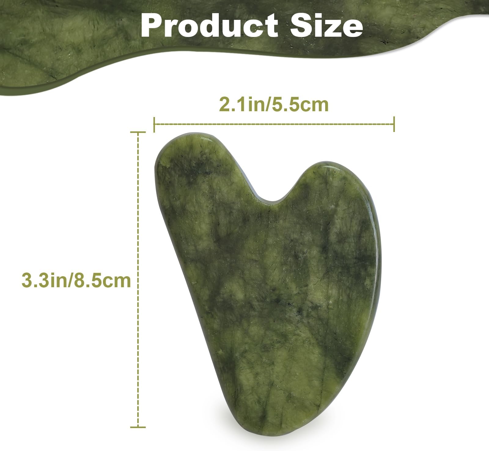 BLHLA Gua Sha Facial Tools for Skin Care Massage Tools for Self Care Jade Body GuaSha Stone Spa Kit Face Sculpting Tool for Beauty Puffiness Reduction Muscle Tension Relief Jawline Sculptor Green