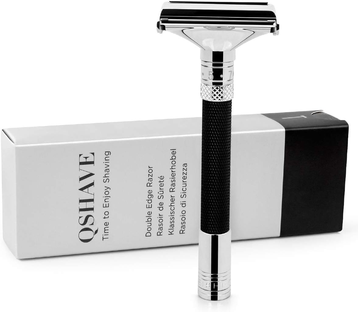 QSHAVE Parthenon Safety Razor V2.0 - Adjustable for Superb Shaving Comfort