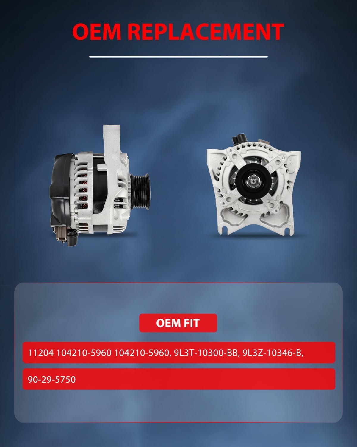 cciyu Alternators 11204 Fit for 2009-2010 For Ford For F-150