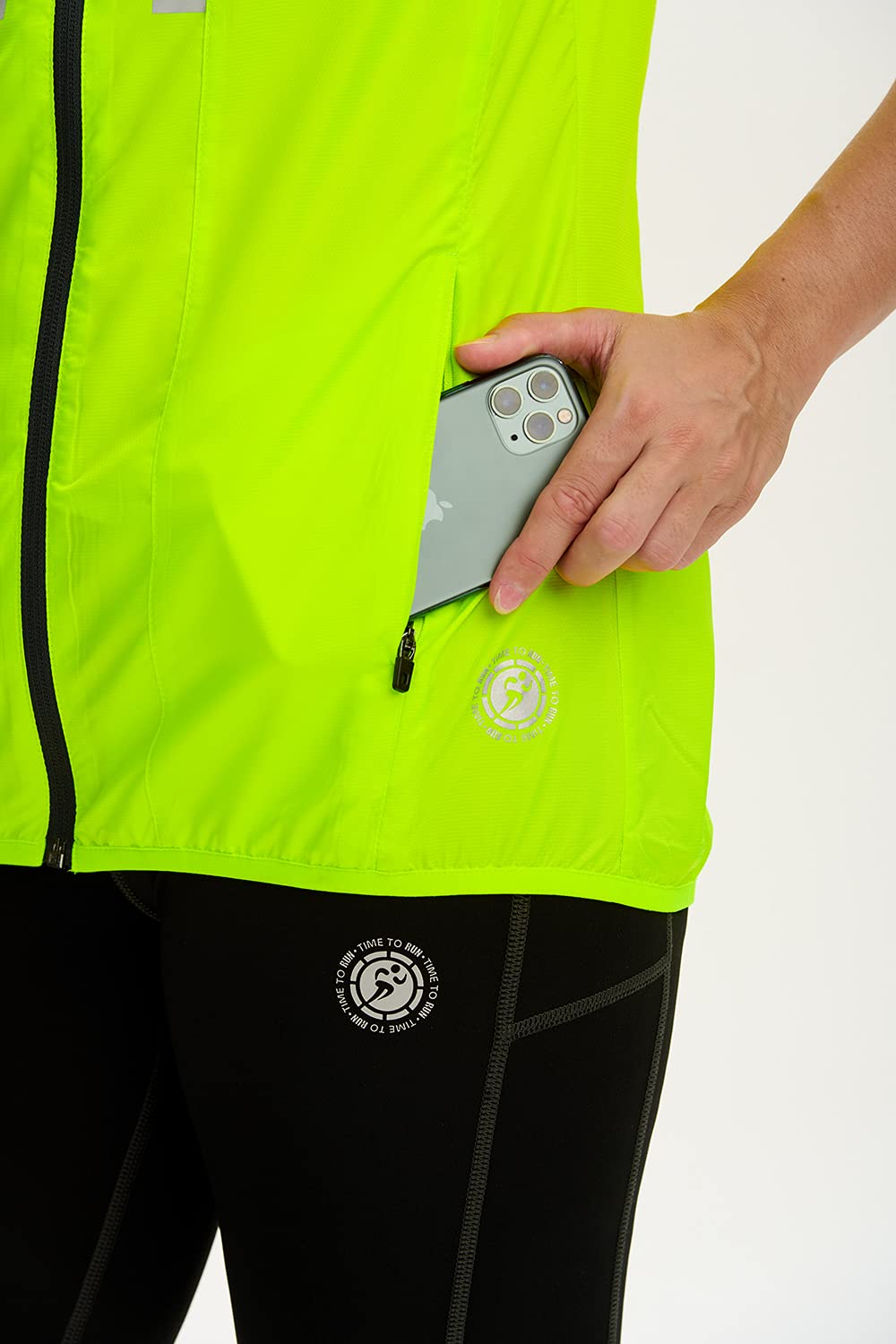 Time To Run Correr Chaleco para Mujer Sin Mangas Ligera Respirable y Resistente al Viento - Ideal Para Jogging Hacer Ejercicio y Ciclismo