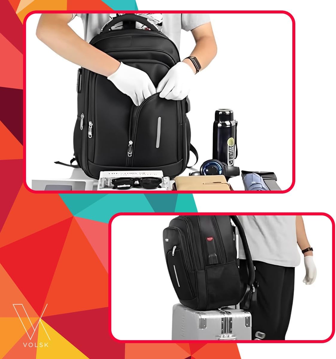 Mochila Masculina Executiva Grande Reforçada para Notebook Trabalho, Viagem e Escola Design Antifurto, Impermeável, com Cabo Reforçado, Saída USB e Fone, Conforto Segurança e Durabilidade, Unissex Mochila Masculina Executiva Grande Reforçada para Notebook Trabalho, Viagem e Escola Design Antifurto, Impermeável, com Cabo Reforçado, Saída USB e Fone, Conforto Segurança e Durabilidade, Unissex