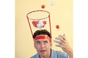 Bits and Pieces - Hilarious Basket Head - Portable Basketball Hoop -...