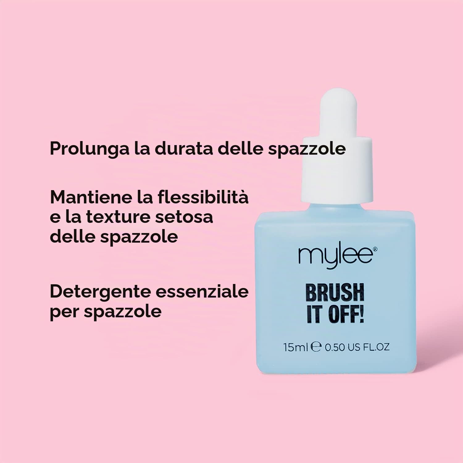Brush It Off: Gel Detergente Professionale per Pennelli per Nail Art - Soluzione per Pulizia con Detergente Trasparente, Vegano e Senza Alcool