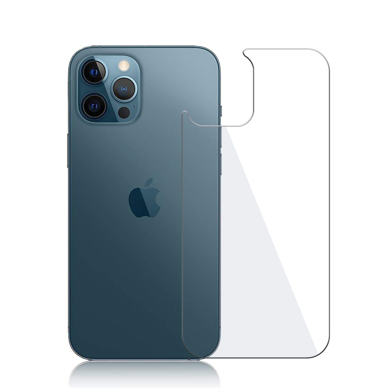 Careflection Premium 2.5D Back Tempered Glass Screen Protector Scratch Guard for Apple iPhone 12 PRO MAX