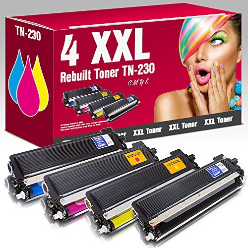 ms-point® Multipack 4x Kompatibler Toner für Brother ersetzt TN-230 HL-3040 CN HL-3045 CN HL-3070 CN HL-3070 CW HL-3075 CW MFC-9120 CN MFC-9125 CN MFC-9320 CW MFC-9325 CW DCP-9010 CN