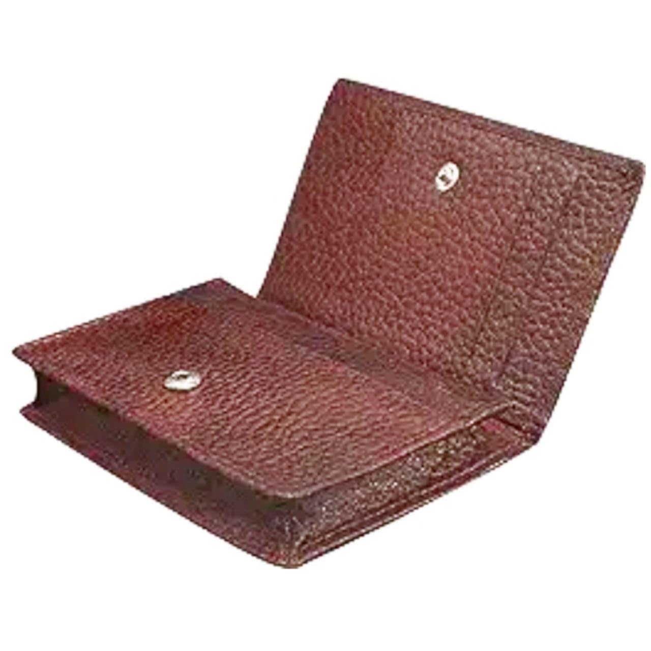 sifa Genuine Leather RFID Protected Dark Brown Credit Card Holder||Money Purse||Pocket Wallet for Men and Women (Dark Brown)-picture-35
