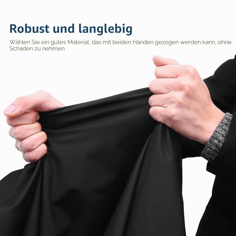 Strandkorb Schutzhülle Winterfest, 420D Strandkorbhülle Strandkorb Abdeckung Wasserdicht, Abdeckhaube für Strandkorb Reißfest UV Strandkorbhaube Abdeckung für Strandkorb Schwarz (135x105x175/140cm)