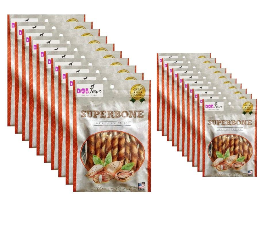 DOGTOWN Superbone Stickes Bone for Dogs | All Natural Flavour Chicken Sticks | Natural & Safe [ Almond Oil - Pack of 20 ] (B0BLGMJD2R) Amazon Price History, Amazon Price Tracker