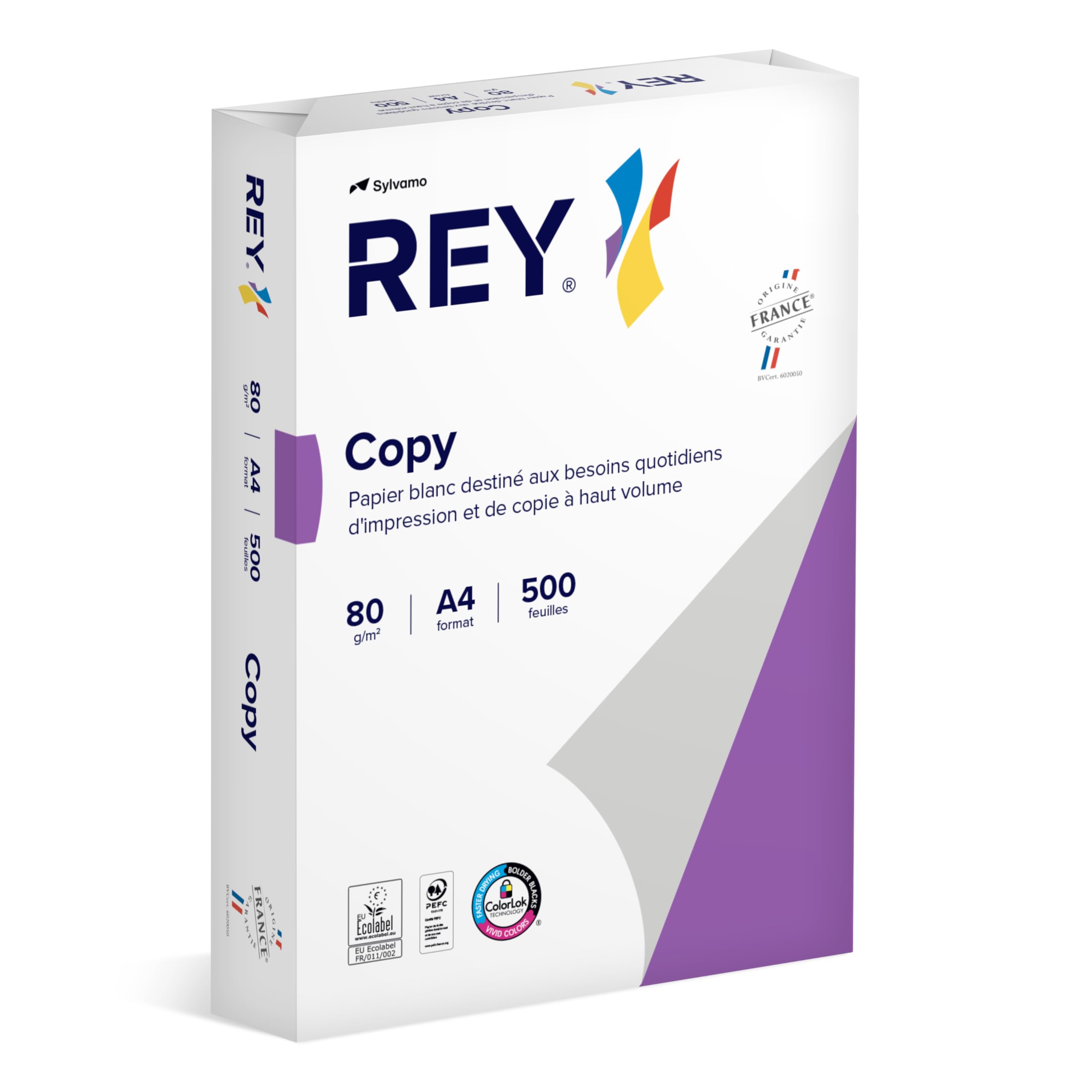 Rey Papier do kopiowania A4 80 g/m² biały opakowanie 500