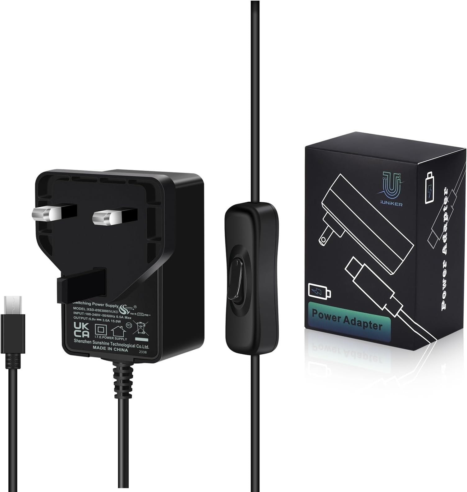 NEUE DAWN Alimentatore Universale 5V 3A Per Raspberry Pi 3, Kindle - Foto 10