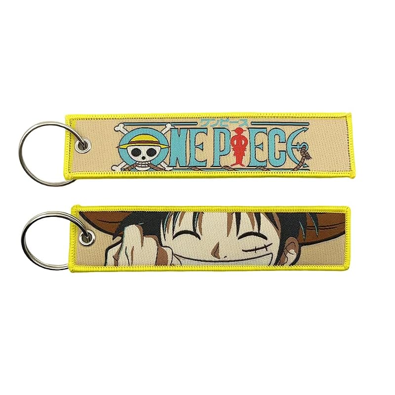 Chaveiro Tag Bordado de Anime para Moto, Carro e Mochila Gearcatweel KO-01, 1 unidade