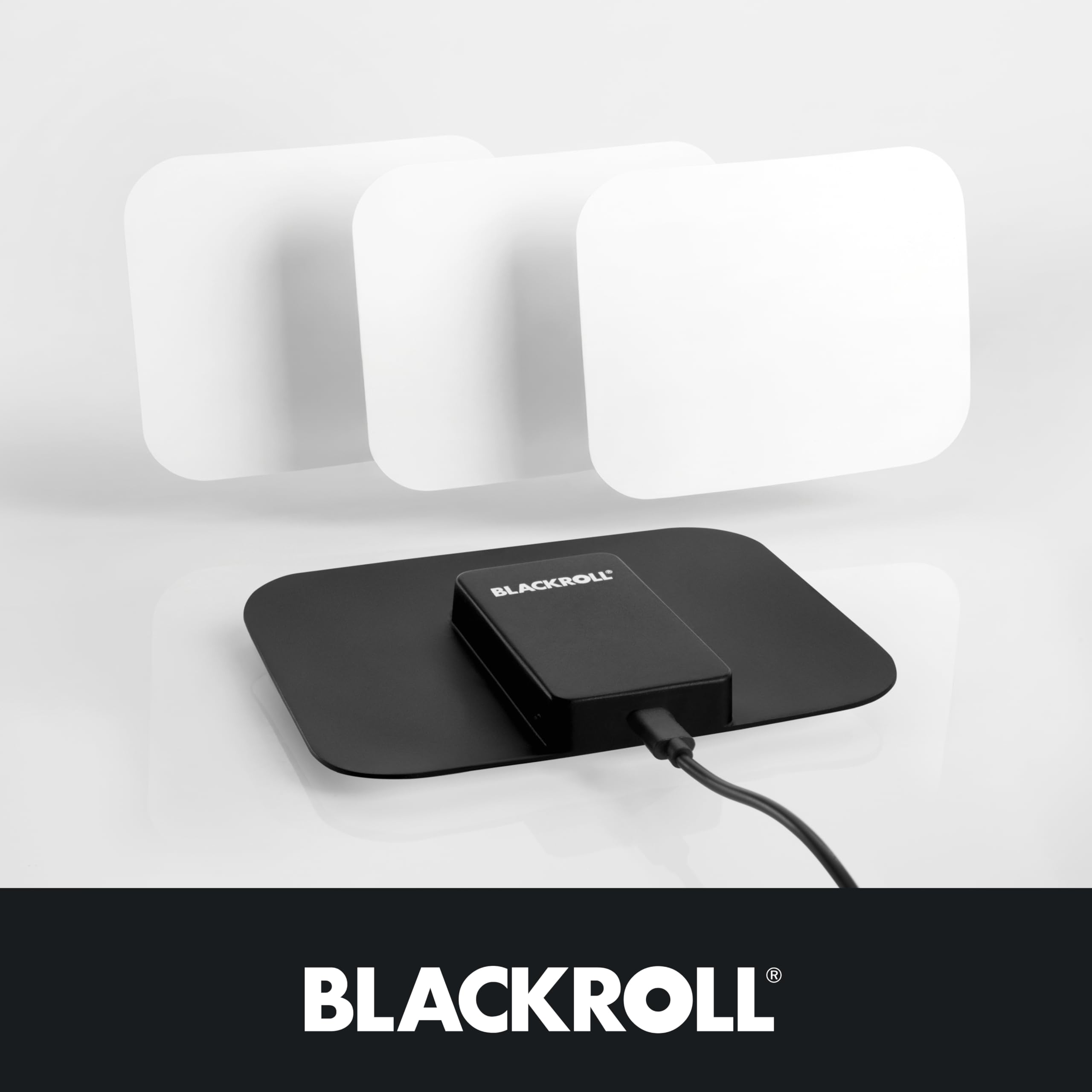 BLACKROLL® THERMO PAD - Cerotto termico elettrico, riutilizzabile, calore costante per rigenerazione, mestruazioni e rilassamento muscolare, fino a 8 ore di autonomia, USB-C