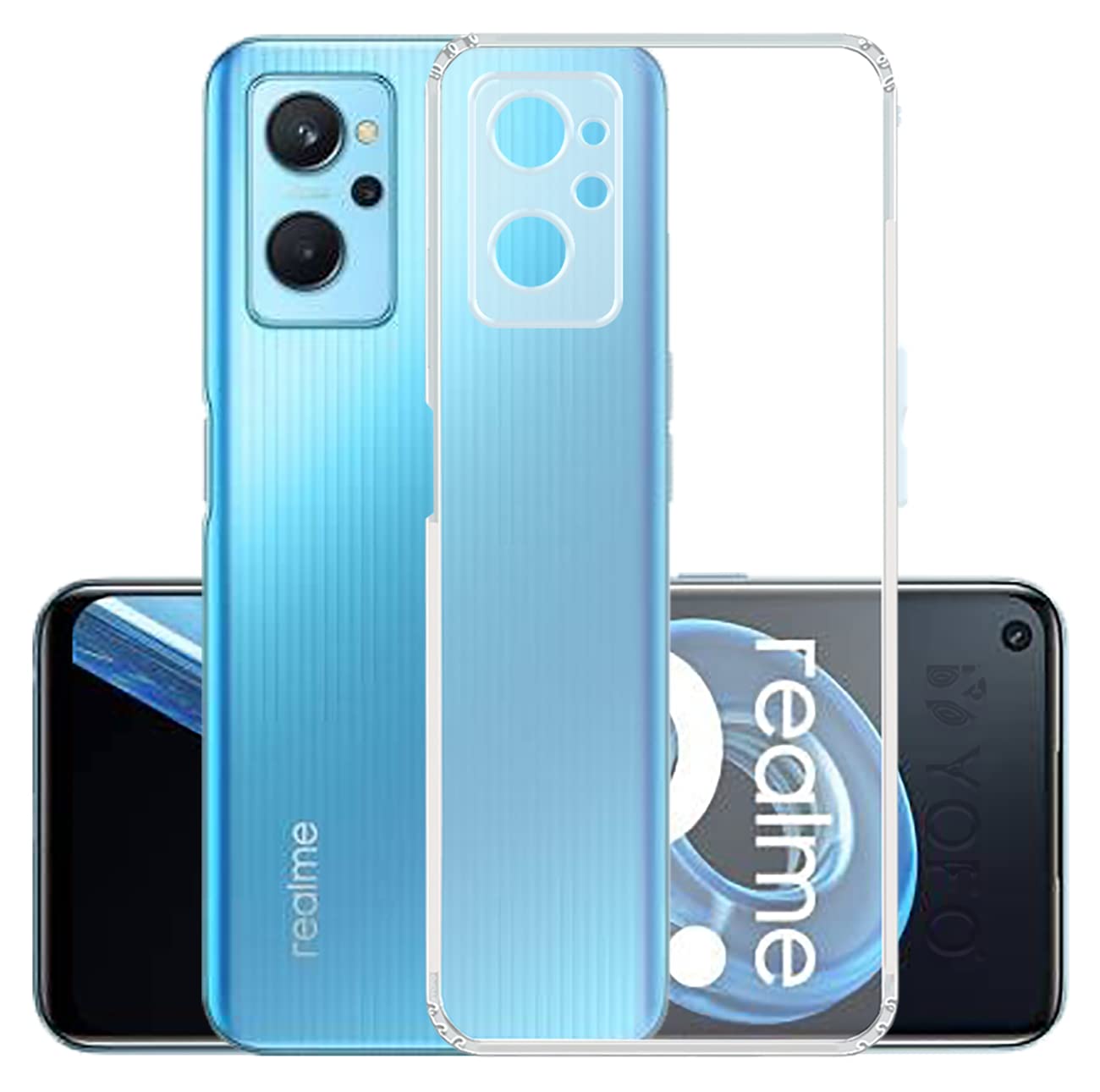 YOFO Back Cover for Realme 9i 4G (Flexible|Silicone|Transparent|Dust Plug|Camera Protection) (B09TBB1W4V) Amazon Price History, Amazon Price Tracker