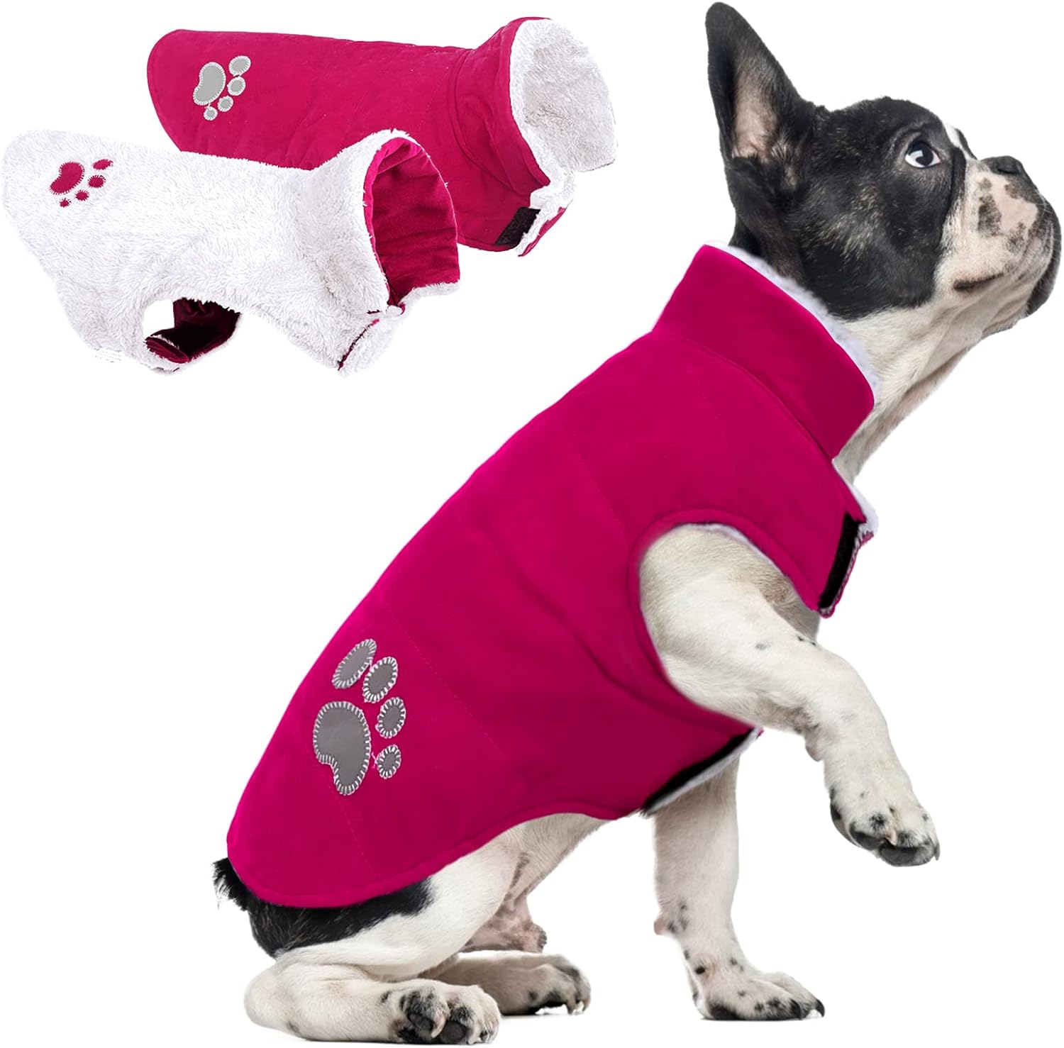 KOESON Windproof Dog Winter Coat, Reflective Dog Cold