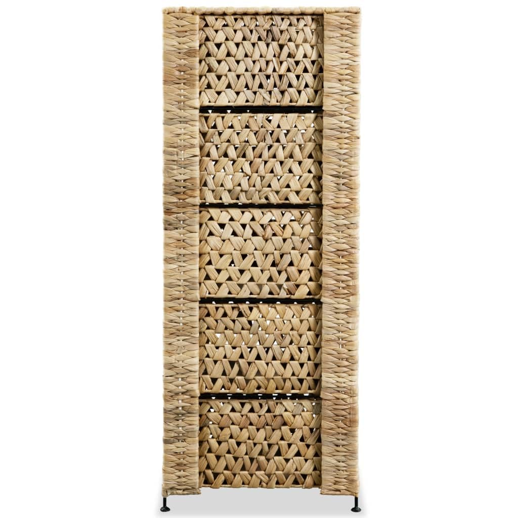 Home Garden Aufbewahrungsschrank mit 6 Körben 47x37x100 cm Wasserhyazinthe