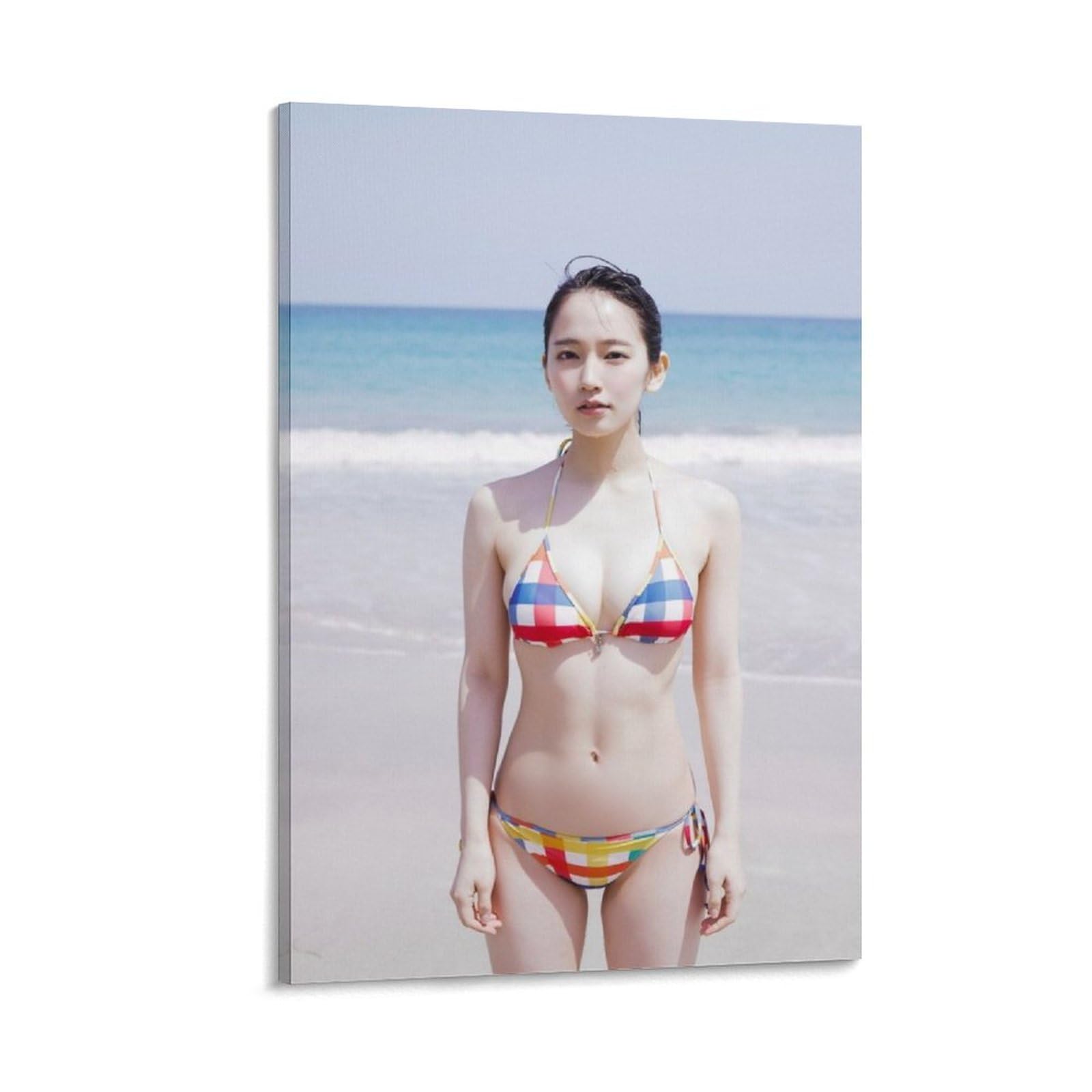 Amazon.co.jp: 吉岡里帆清純派巨乳女優の水着画像ポスター キャンバス