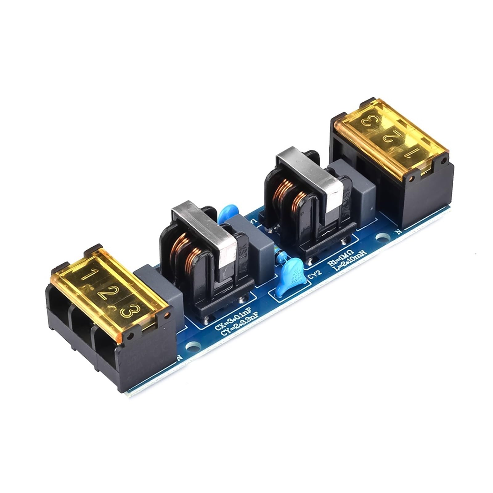 AC 110V 220V 6A EMI Filter Two-Stage Electromagnetic Interference Suppressor Common Power EMC Amplifier Purifier