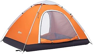 Ubon Tenda Pop-Up da 2 a 3 Persone Tenda da Campeggio Leggera Istantanea da Zaino in Spalla Tende Installazione Rapida in Due Fasi Automatica Tenda da Sole e Antivento Portatile Esterna da Viaggio