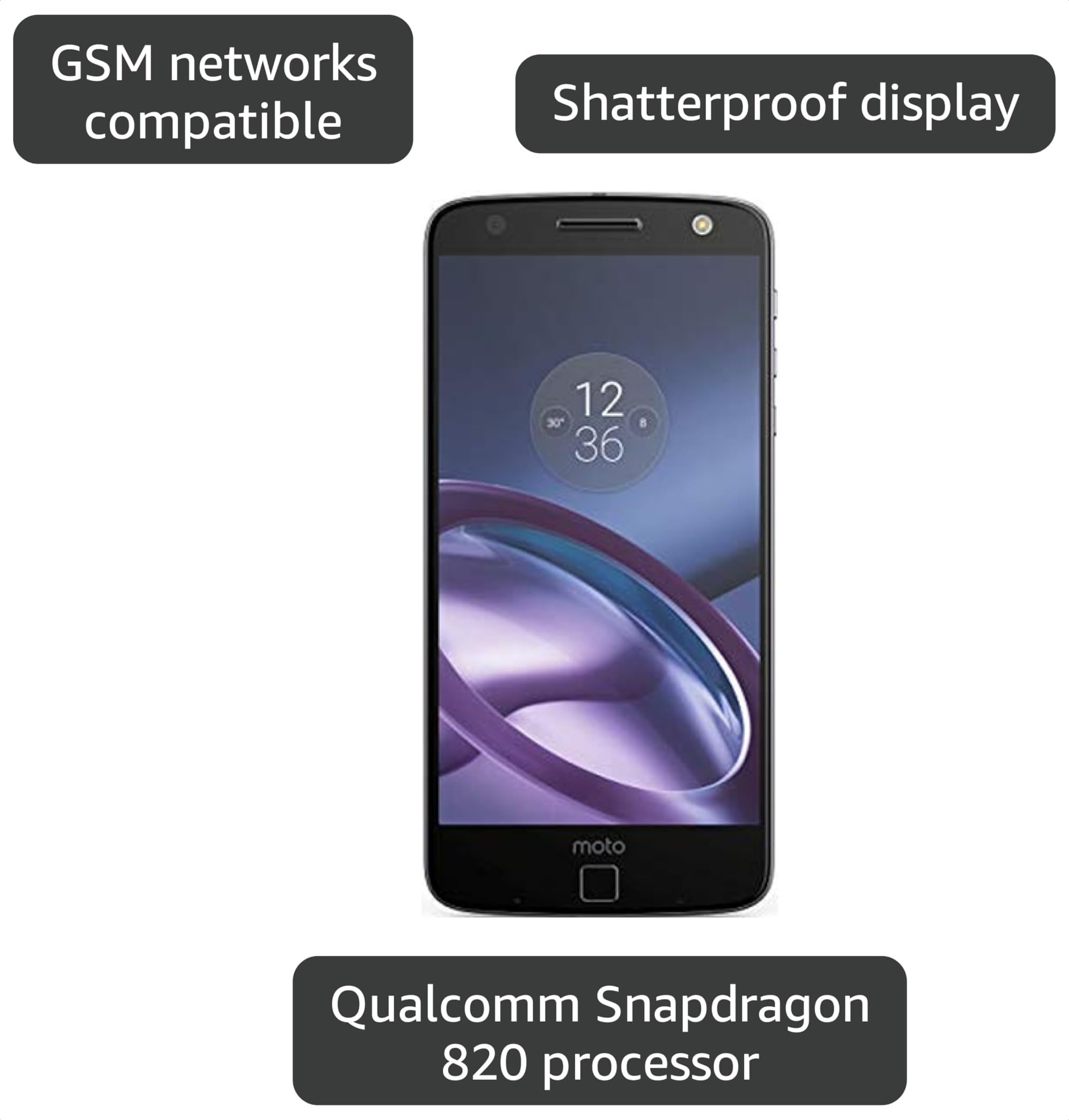 Amazon.com: Moto Z GSM Unlocked Smartphone, 5.5