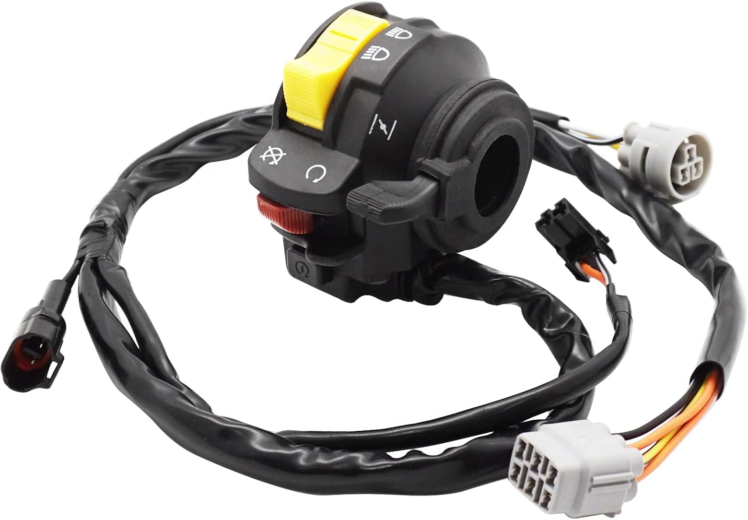 M MATI Left Handlebar Switch Start Stop Kill Headlight for Suzuki LTZ400 QuadSport Z 400 2005-2008 37400-07G22 37400-07G21 37400-07G20