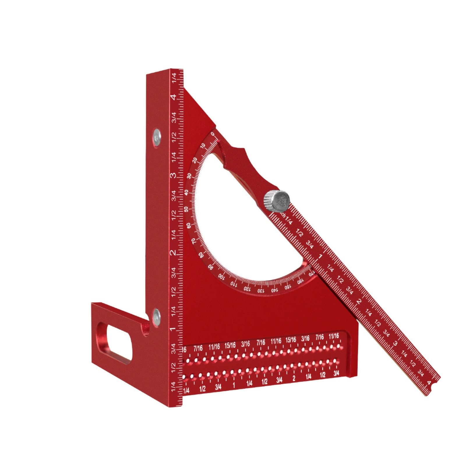 Accuracy 180 Degree Marking Tool with Aluminum Alloy Construction for Efficient Woodworking and Engineering Applications Engineering Measurement Rulers