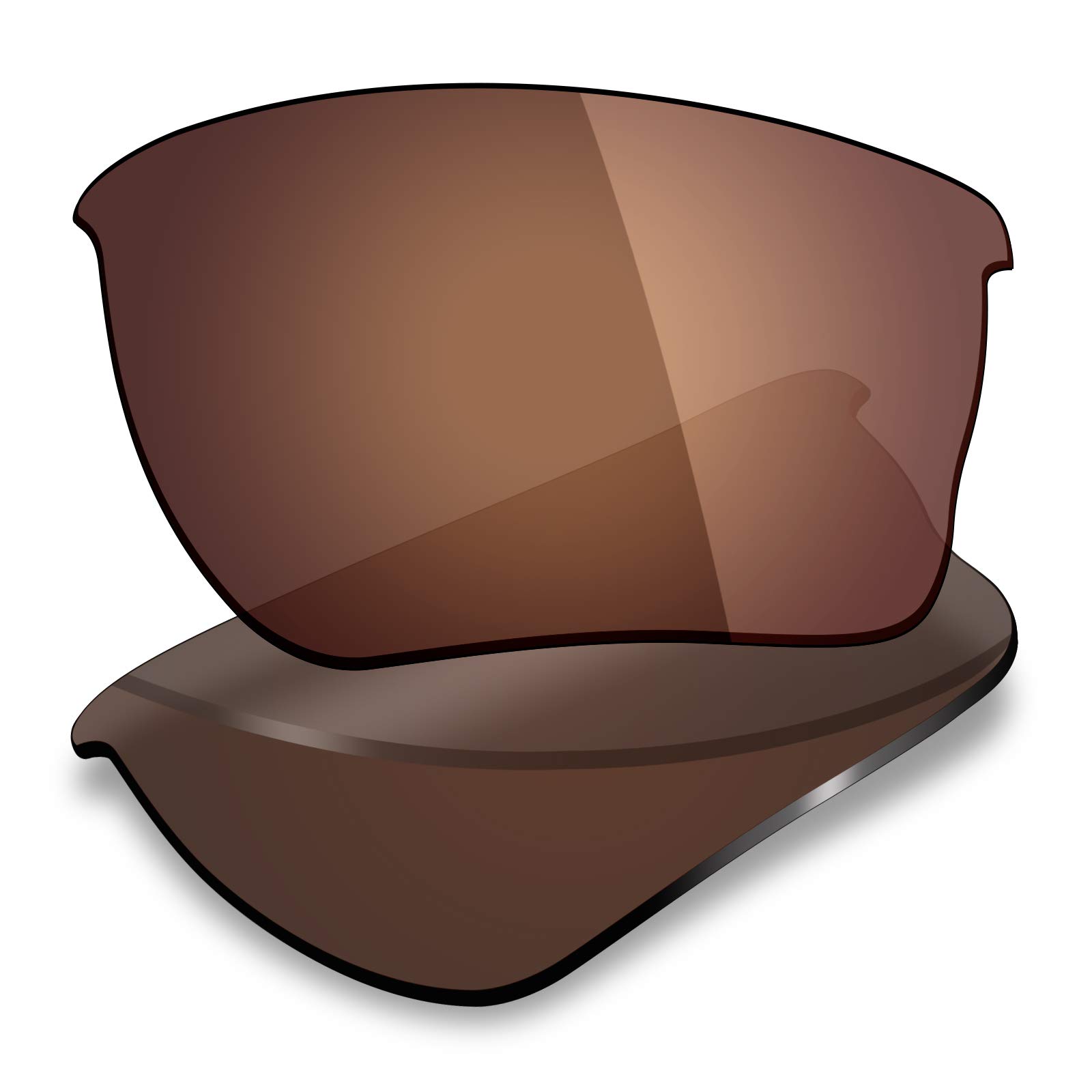Mryok, 2 Paia di Lenti di Ricambio polarizzate per Occhiali da Sole Oakley Quarter Jacket, Stealth Black & Bronze Brown, Taglia Unica