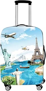 Elastica Proteggi Valigia Suitcase Luggage Cover, DOTBUY 3D Lavabile Viaggio Proteggi Bagagli Coprire Coperchio di Protezione Antipolvere Copertura (turismo,XL (30-32 pollici))
