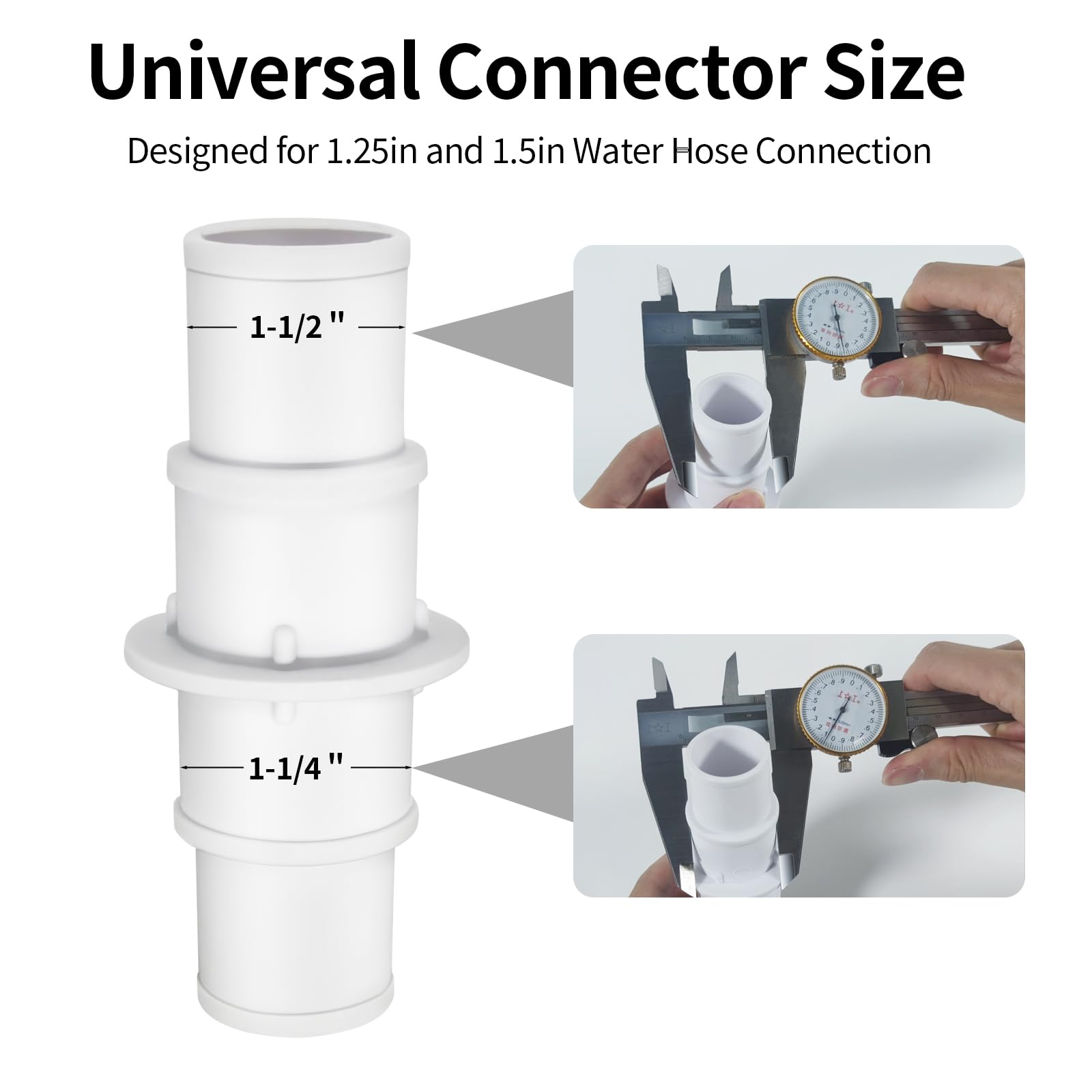 Pool Hose Adapter for Above Ground Pools, Supply 1-1/4