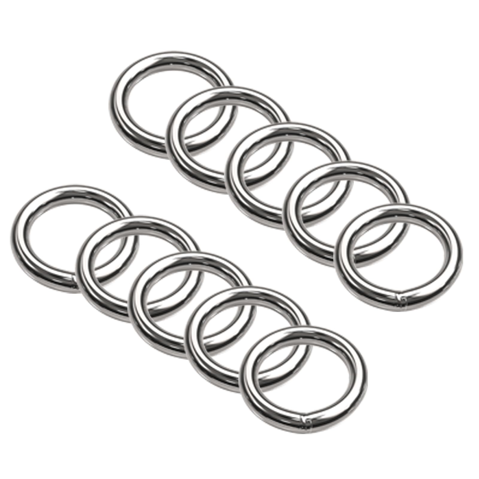 Metalowy pierścień typu O-ring, Zestaw 10 pierścieni uszczelniających typu O ze stali nierdzewnej 304 do spawania, różne rozmiary