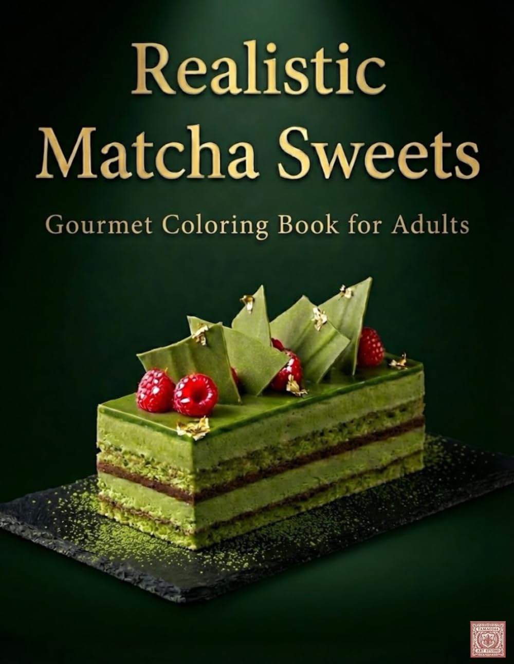 Realistic Matcha Sweets: Gourmet Coloring Book for Adults