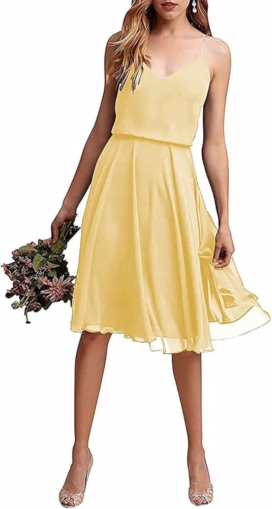 short lemon bridesmaid dresses Short Satin Bridesmaid Dresses Off The Shoulder – Lisposa main image 0