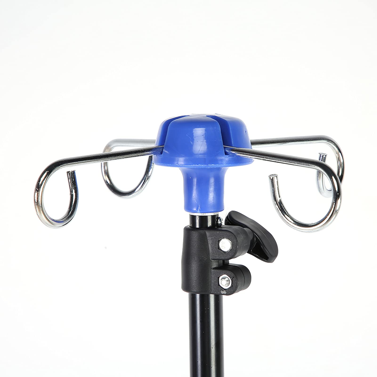 Asta per flebo, supporto per asta pieghevole endovenoso durevole, supporto per irrigazione a goccia portatile in lega di alluminio resistente, per case di cura Assistenza domiciliare