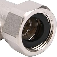 Vista 6 de Adaptador de bidé en T de 7/8 dientes, adaptador de cabezal de ducha de latón, conector flexible para bidé en T, divisor de plomería de 3 vías