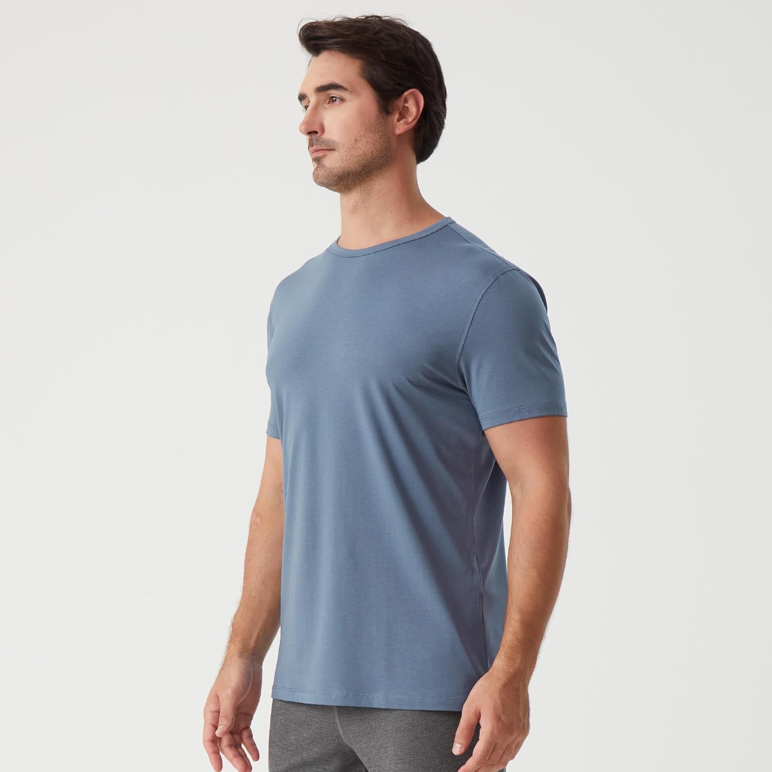 netdraw Men's Ultra-Soft Modal Cotton T-Shirt Casual Basic Short Sleeve Lounge Dressy Tee - Image 3