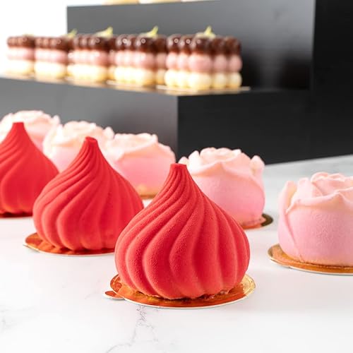 Miniatura 13 de Restaurantware Mini tableros para tartas de 3 pulgadas, 200 tableros redondos para tartas de una sola porción, pestaña integrada para exhibiciones