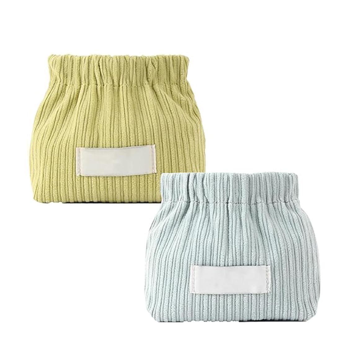 2Pcs Corduroy Elastic Hair Tie Organizer, Corduroy Lipstick Bag, Corduroy Storage Bag, Hair Accessory Organizer for Girls, Storage Box Organizer for Cosmetics, Hairpins, Jewelry Crafts (B)