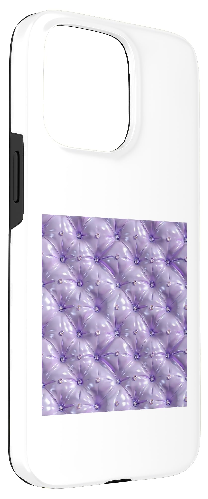 iPhone 15 Pro Max Purple Quilted Design with Soft Highlights Case - Image 3